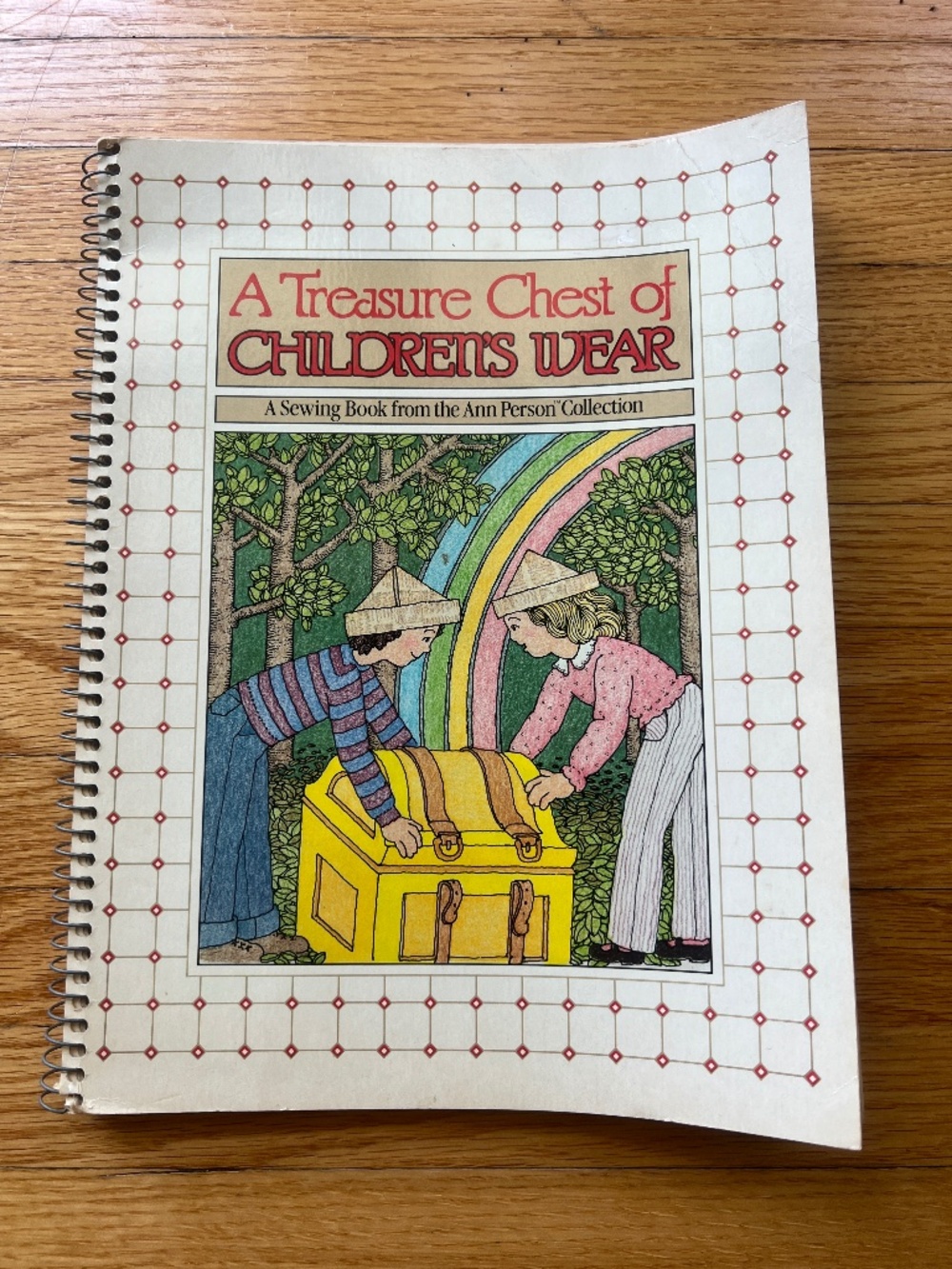 Vintage 80s Sewing Book "A Treasure Chest of Children's Wear" DIY Guide How-to